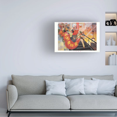 «Chinese School Bursting With Joy», impression sur toile