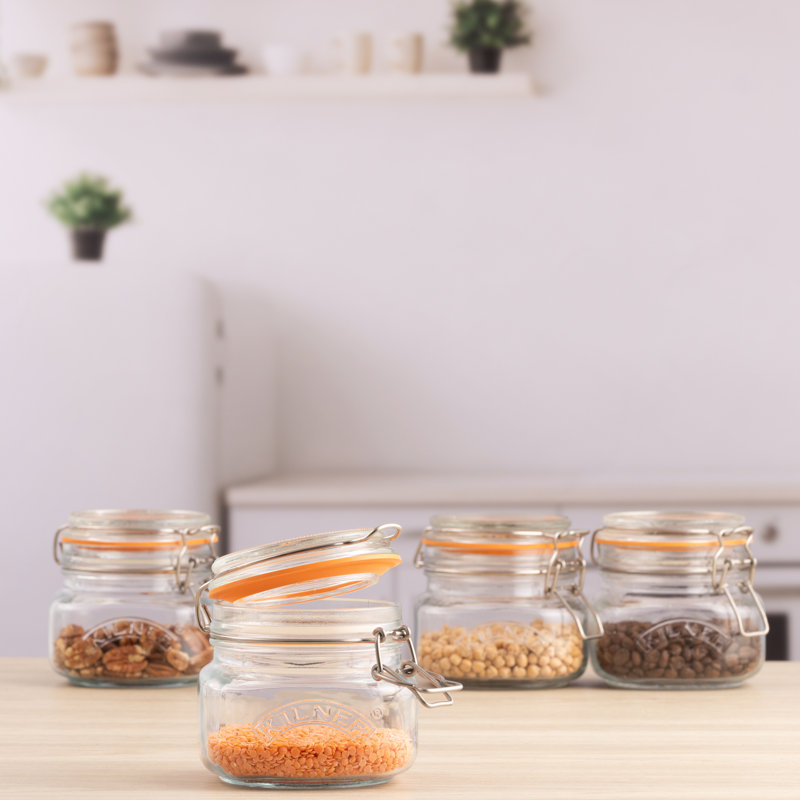 Kilner Clip Top Jars Square 0.5L (Set of 6)