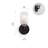 Vidalite Seren 1-Light Matte Black Wall Sconce Light with Handmade Glass Shades, Modern Style Wall Lamp with Rotatable Light