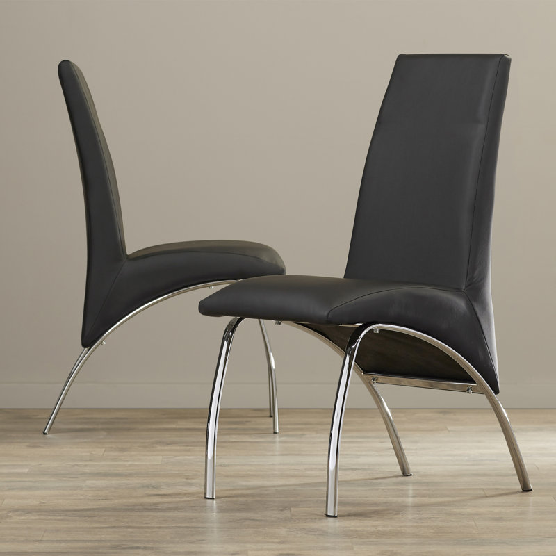 Coetta Side Chair (Set of 2), Black, Light Gold
