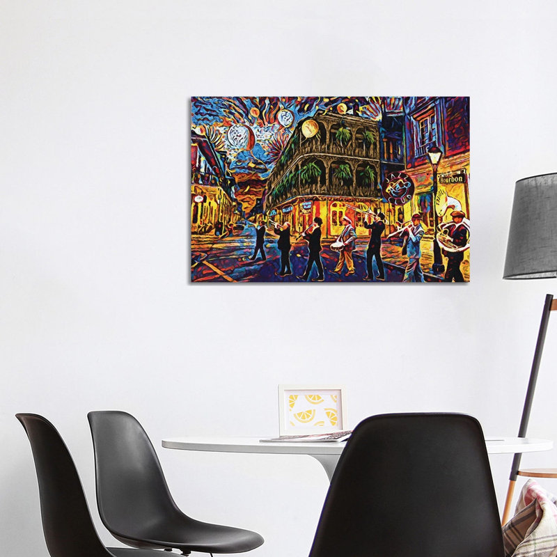 New Orleans - When the Saints Come Marching In - Giclée sur toile tendue avec châssis, H 26 po x l 40 po