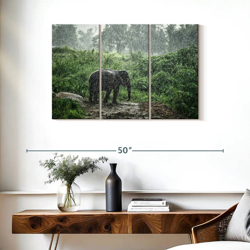 Brampt Elephant Rain Bath, 24" H x 38" W