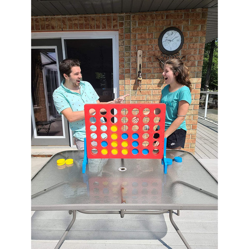 Bolaball Giant 4-in-a-Row Outdoor Game with Plastic Coins