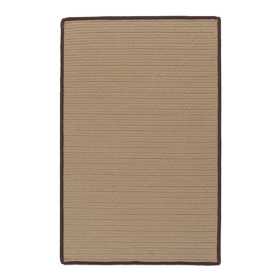 Tapis décoratif tressée beige/brun Nahua