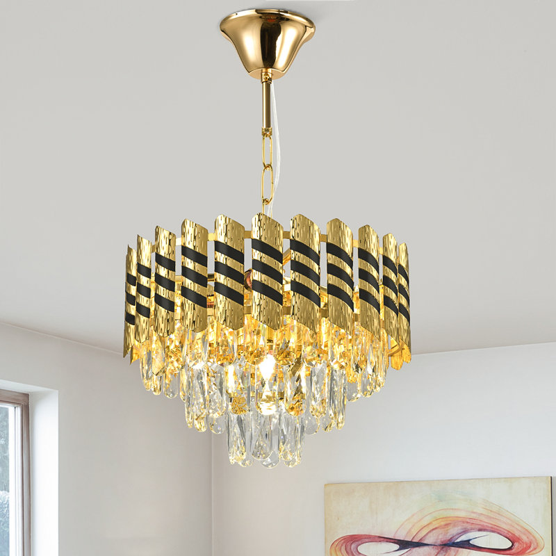 Lustre 3 étages en cristal Modern Modern