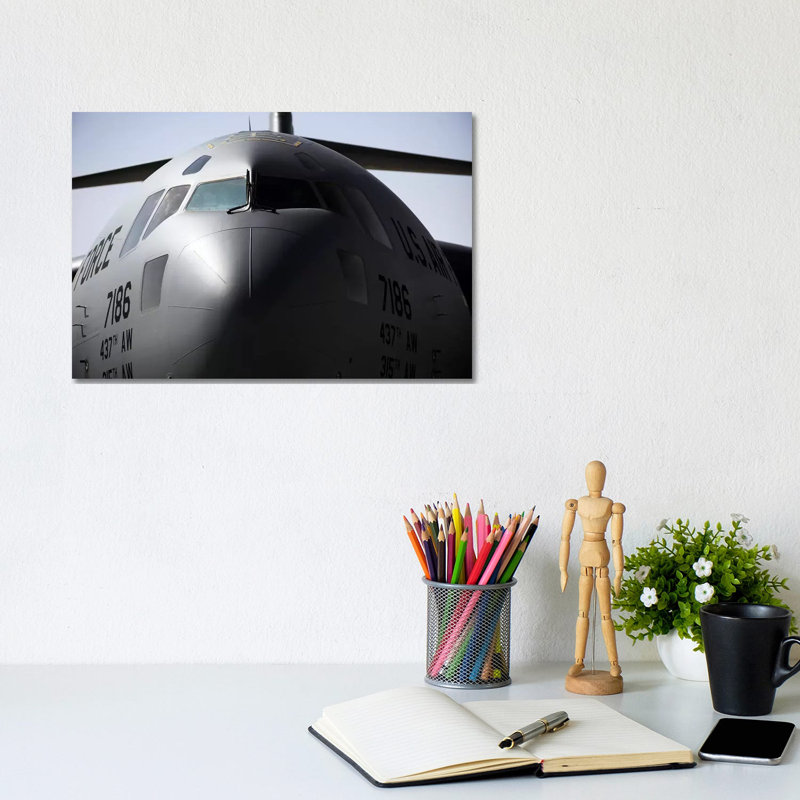 Close-up Of The Front Of A C-17 Globemaster III by Stocktrek Images - Wrapped Canvas Gallery-Wrapped Canvas Giclée