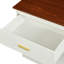 Console buffet avec finition blanche et brune