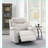 Recliner with Power Motion Lift, Heating &amp; Massage | Modern Beige Polished Microfiber-1916747512