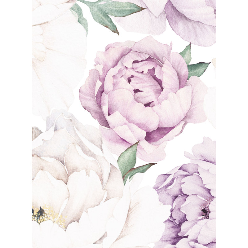 Carreau de papier peint auto-adhésif, L 108 po x l 120 po, Lilas