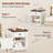 Farmhouse End Table, Side Table, Nightstand With Adjustable Shelf And Drawer