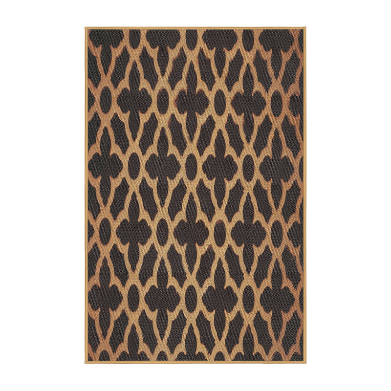 Tapis jaune / noir Power Loom, Rectangle 2 pi x 3 pi