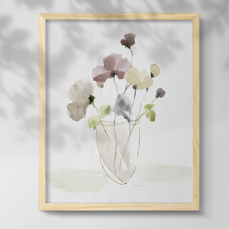 «Zen Shapes I», reproduction encadrée, Toile avec cadre naturel, Pas de tapis