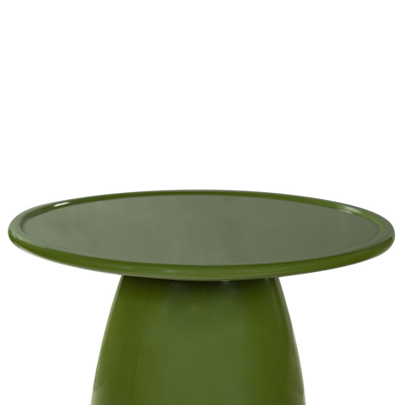 Darbonne Stephan Concrete Accent Table, Olive Green