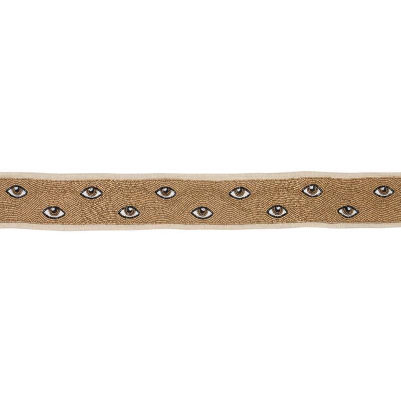 Mind's Eye Beaded Tape, Brown/Gold 