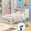 Grand lit escamotable avec station de charge USB intégrée et tablette - Lit mural peu encombrant pour les petites pièces