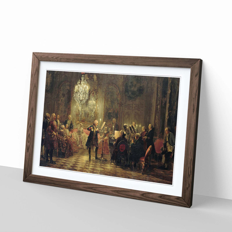 Adolph Menzel - Single Picture Frame Print, Walnut