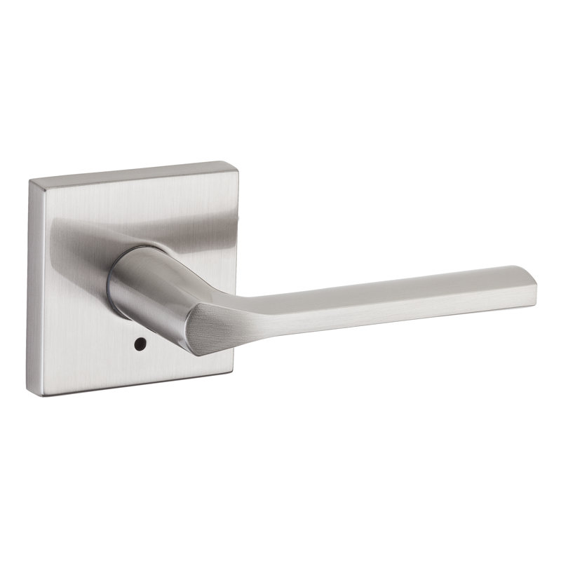 Lisbon Privacy Door Lever, Satin Nickel