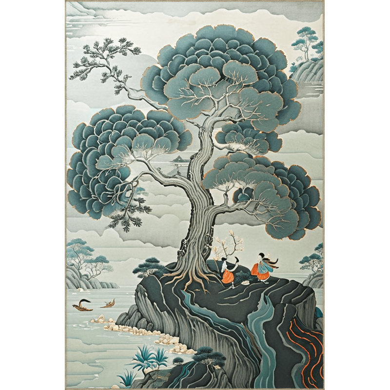 Tapis décoratif vintage Paris et Paris, Tapis de couloir 2 pi 5,53 po x 4 pi 11,06 po