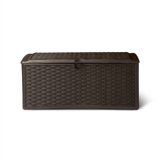 Suncast 47.5'' W 72 Gallons Water Resistant Resin Lockable Deck Box in Brown