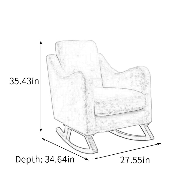 Chaise berçante Comfy Living