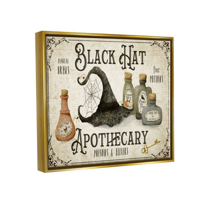Ba-812-Floater " Black Hat Apothecary Potions "