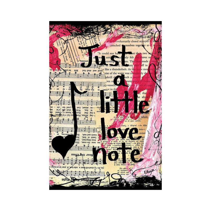 Love Note by Elexa Bancroft - Print on Canvas, 66.04 cm H x 45.72 cm W x 1.91 cm D, Wrapped Canvas