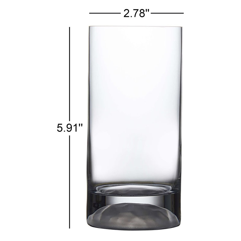 Ensemble de 4 verres à billes en cristal sans plomb Club Ice, 14,2 oz