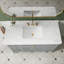 Ensemble de meuble-lavabo autoportant 48 po entièrement assemblé en bois massif avec plateau en marbre d'ingénierie entièrement assemblé-335500070