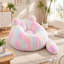 Pouf poire en fausse fourrure en forme de chat de 106 cm avec coussin en forme de queue, canapé simple moelleux et sans os-1764350615