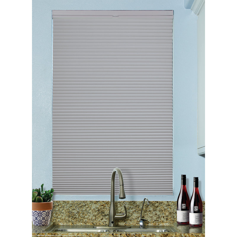 Store alvéolaire occultant sans cordon haut / bas 9 po, L 45 po x L 72 po, Gris luisant