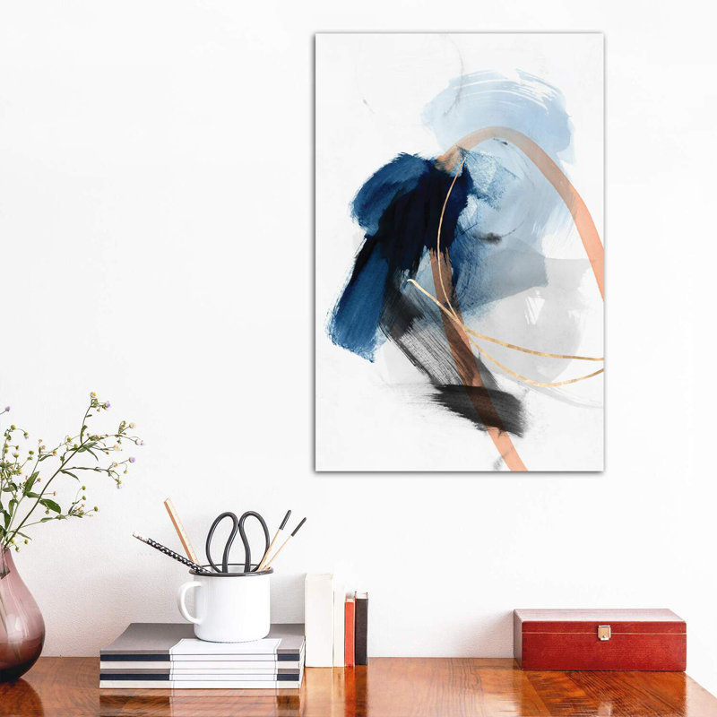 Foreshadow II - impression d'art graphique, H 26 po x l 18 po x 1,5 po, Toile tendue
