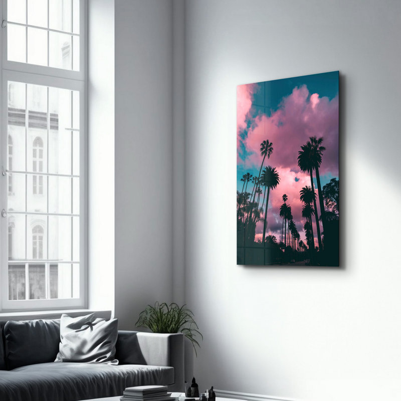 Élégante peinture murale en verre trempé de 13,8 po x 21,7 po | 100% verre trempé, épaisseur: 0,16 pouce | Imprimé UV pour des couleurs éclatantes | Parfait pour la décoration intérieure, le salon et les espaces de bureau