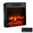 18in Electric Fireplace Insert Wall Recessed Heater Remote 5000BTU Black-1962604864
