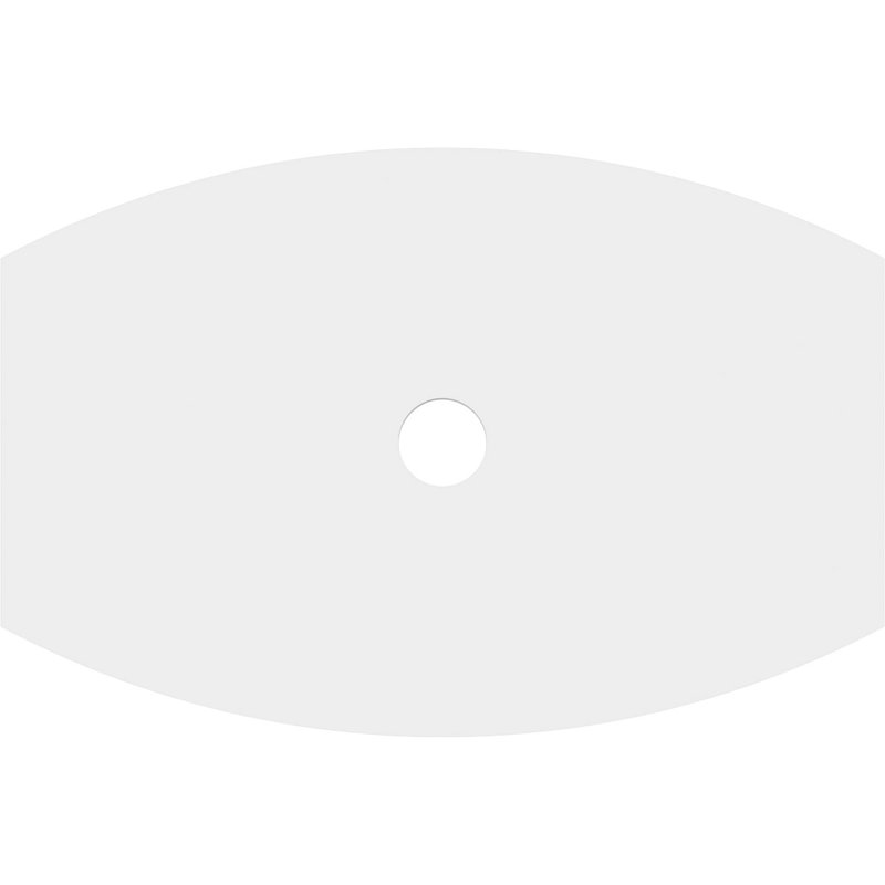 Médaillon de plafond contemporain en PVC de qualité architecturale Kailey, H 1 po x l 10 po x P 6,625 po