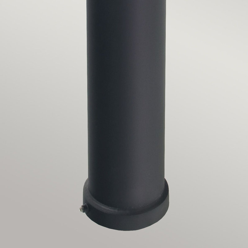 Matty Matte Black Metal Pathway Light, 60W Incandescent, Black, 85cm H x 15cm W x 15cm D
