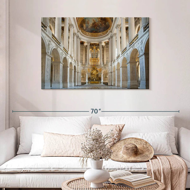 Chapelle royale à Versailles, H 30 po x l 45 po