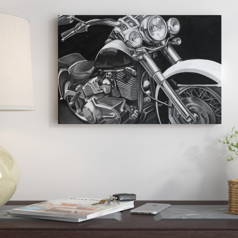 «Classic Hogs I», impression sur toile, H 8 po x l 12 po x P 0,75 po, Toile tendue, Pas de tapis