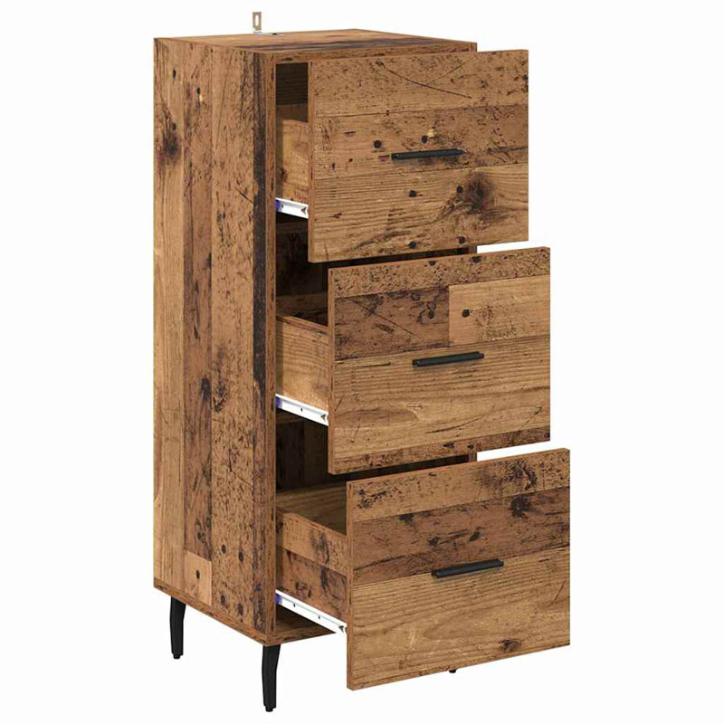 34.5cm Sideboard, Old Wood