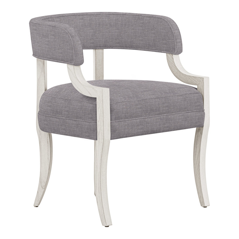 Thom Filicia Home Otisco Upholstered Back Arm Chair, Casa Blanca, Nomad Slate Crypton® Chenille