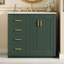 Meuble-lavabo de 36 pouces avec lavabo en céramique et beaucoup de rangement-376808205