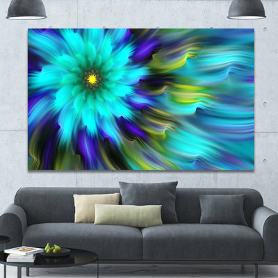 " Massive Blue Green Fractal Flower "