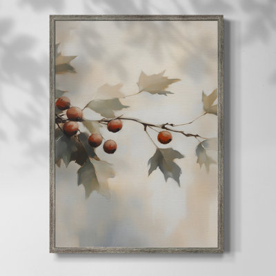 Art de Noël, série 2 - CCXCV III, reproduction d'art encadrée - bois massif