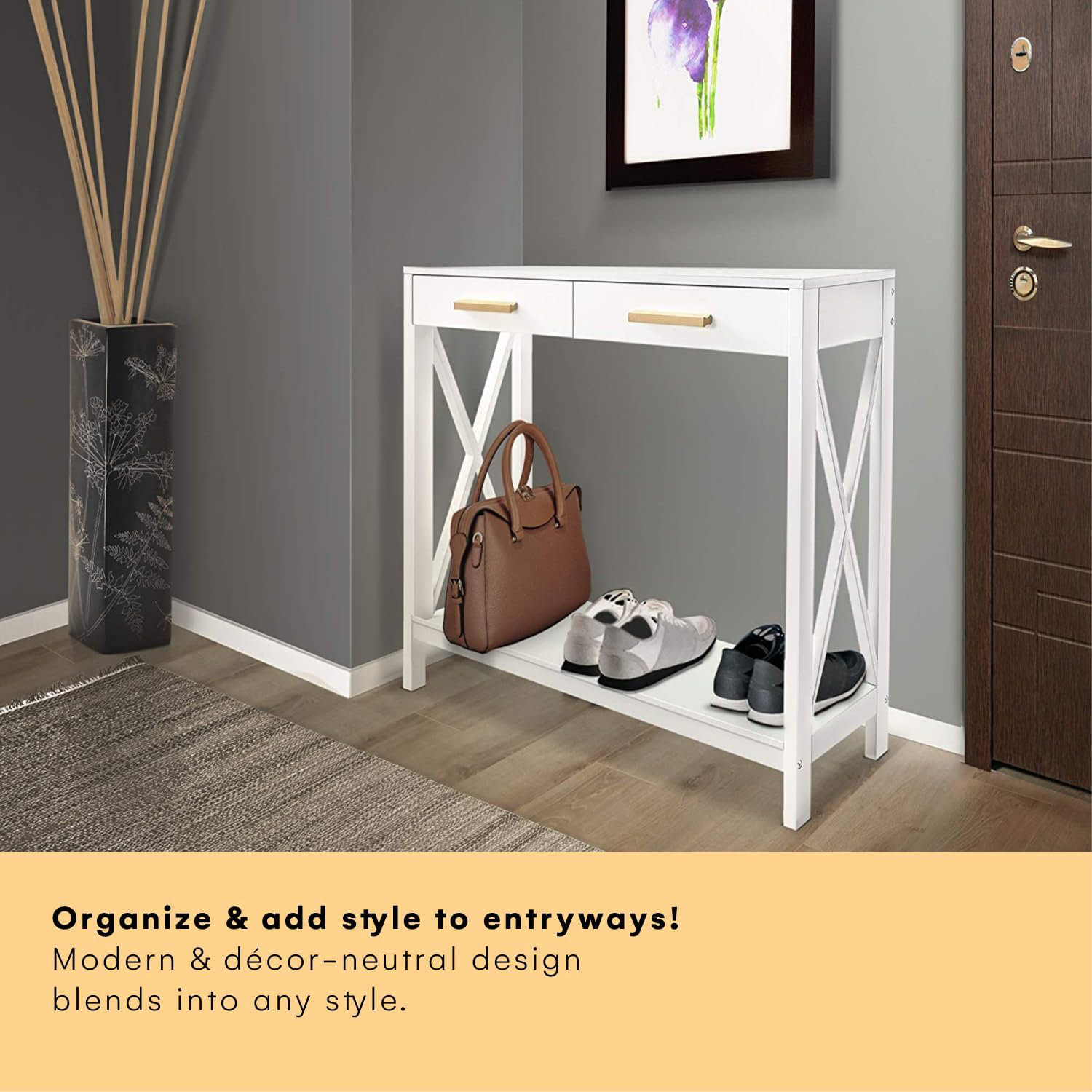 Gracie Oaks Prosumer's Choice White 2-Tier 2-Drawer Compact Sofa And ...