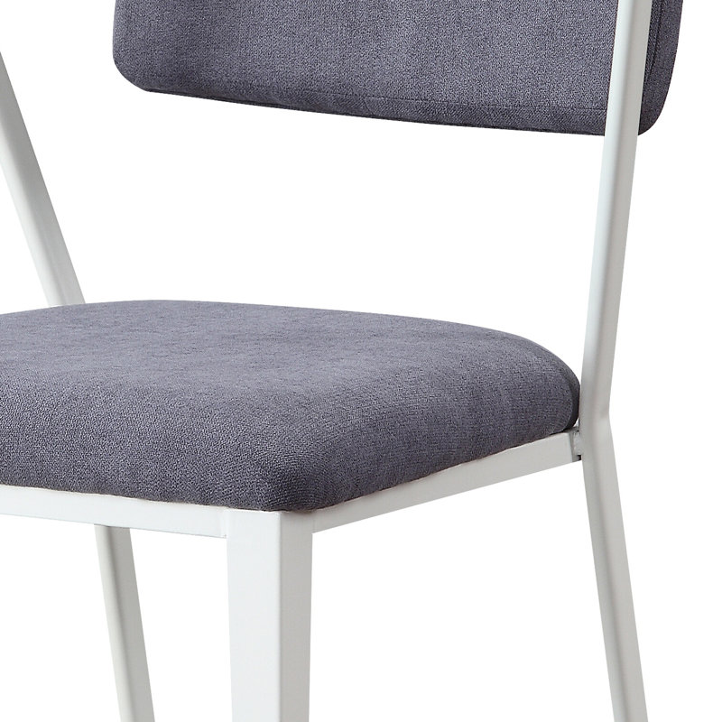 Chaise de bureau rembourrée à dossier ouvert, White