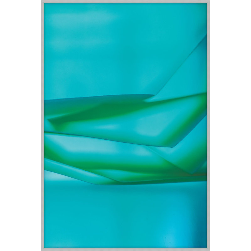 Turquoise Glass 1 Print, 51.25" H x 34.25" W