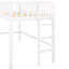 Lit mezzanine bas blanc simple avec glissoire de divertissement-2000038560-2000038561