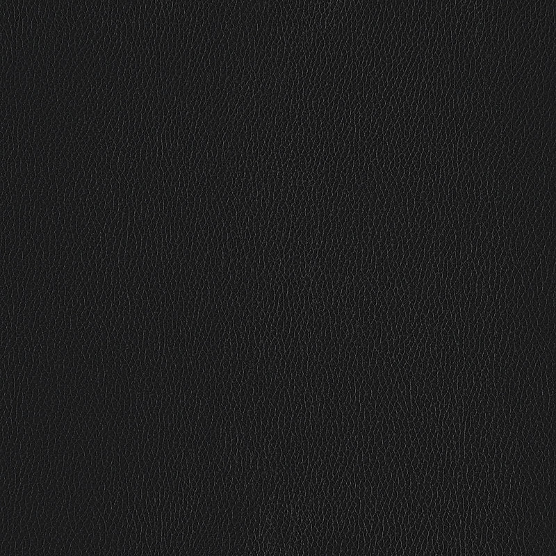Repose-pieds en cuir véritable Global United, Black