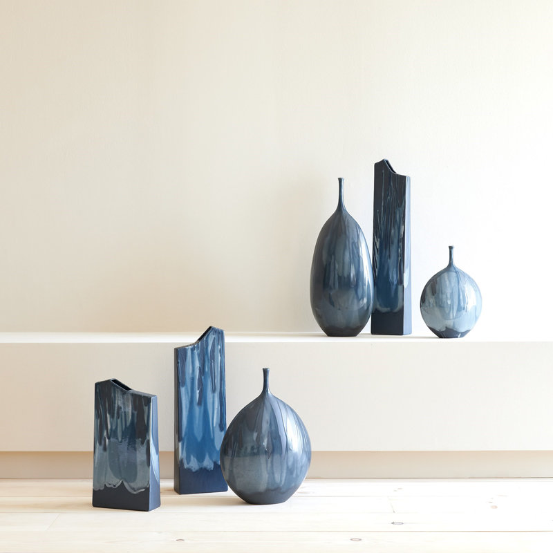 Earthenware Table Vase, Overall Height- 20.50"