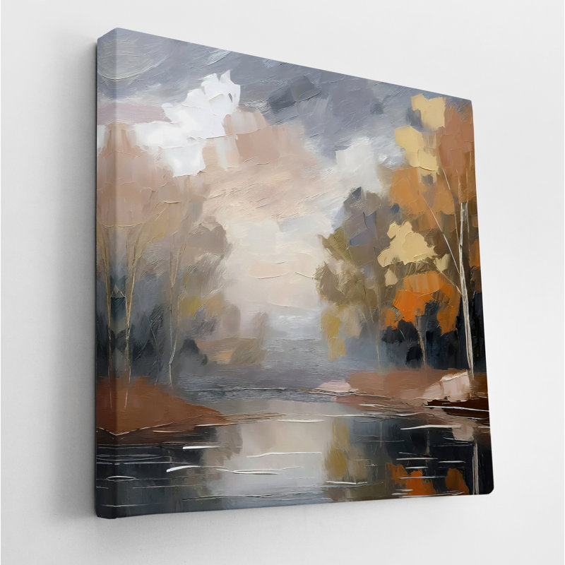 Autumn Lake, 24" H x 24" W