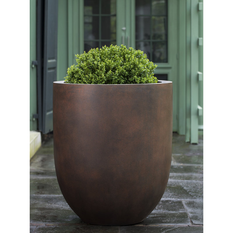 Jardinière en fibre de verre Kliebert, Rouille clair